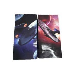 Star Trek Collectors Glass 2008 Burger King Promotional Drinking Glass 2 LOT NIB